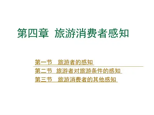1旅游消费者行为学-旅游消费者感知