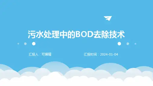 污水处理中的BOD去除技术