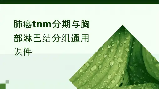 肺癌TNM分期与胸部淋巴结分组通用课件