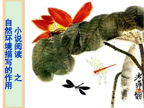 高三复习小说环境描写的作用.ppt