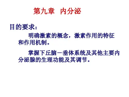 鱼类生理学第八章  内分泌