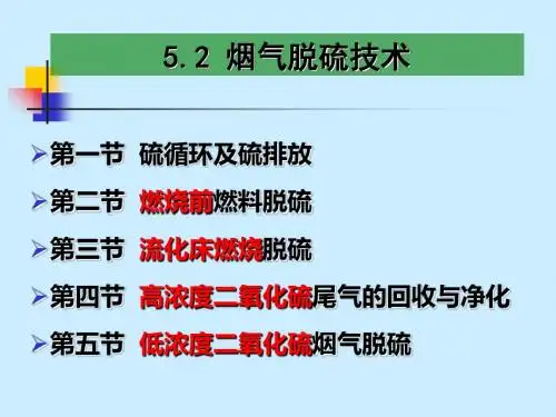 52 烟气脱硫技术-精选文档