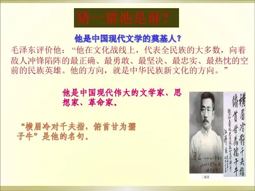 《鲁迅自传》ppt课件(20页)