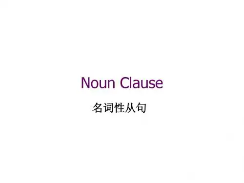 高中英语语法名词从句