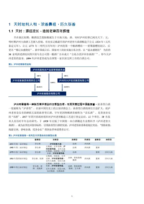 泸州老窖股权结构、发展历程分析(2021年)