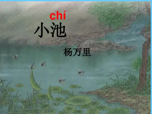 一年级下册《古诗两首小池》PPT