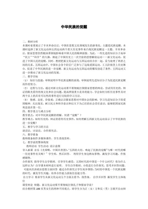 中华民族的觉醒