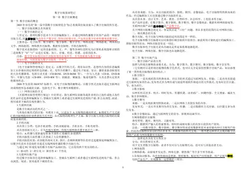 出版专业职业资格考试(中级)——《数字出版基础》笔记