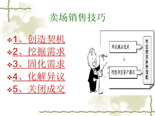 卖场销售技巧