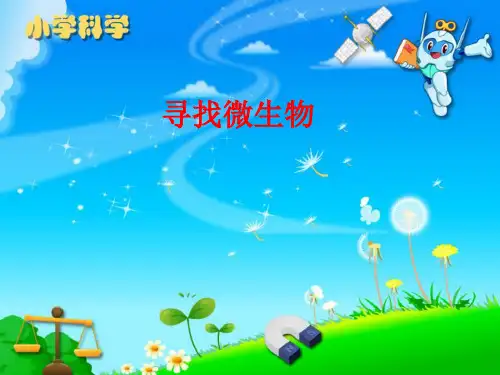 大象版小学五年级科学下册《寻找微生物》教学课件
