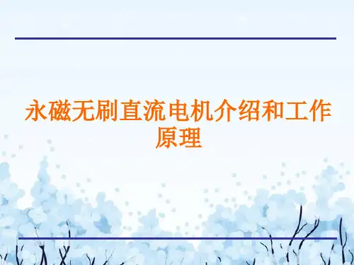 永磁无刷直流电机介绍和工作原理
