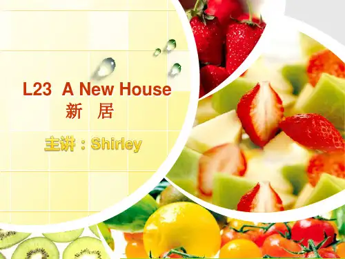 新概念英语第二册 二十三课  23课  Lesson 23   L23    A new house