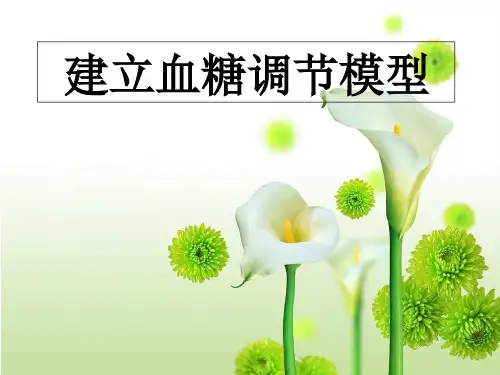 人教版高中生物必修3-稳态与环境：建立血糖调节模型