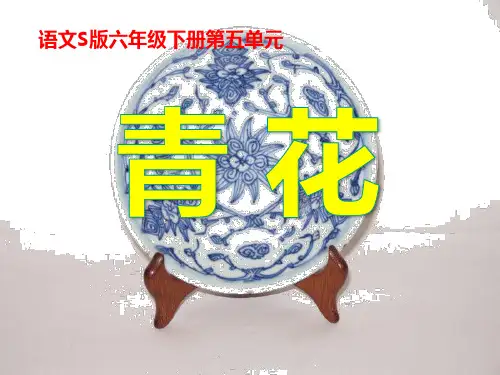 S版六年级语文下册《青花》PPT课件(3篇)