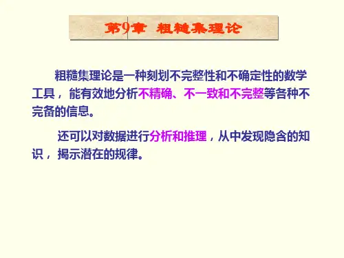 第9章 粗糙集理论