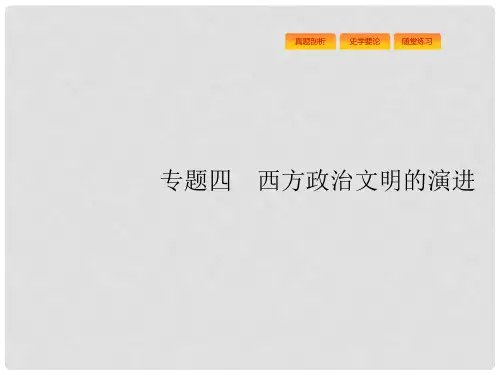 高优指导高考历史一轮复习 古代希腊、罗马的政治文明课件 人民版