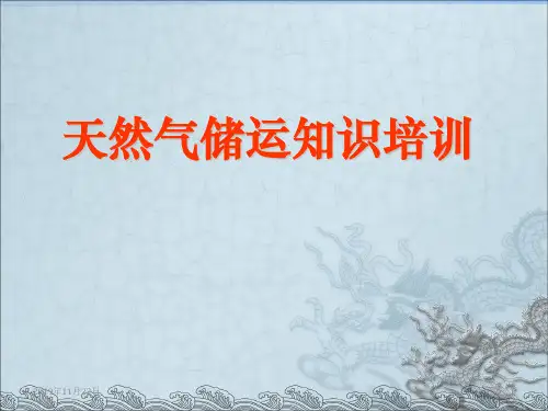天然气储运知识培训