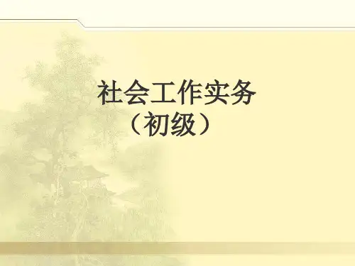 社会工作实务初级