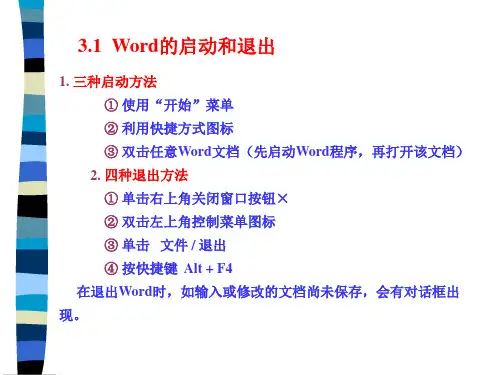 第3章Word2000的使用共19页