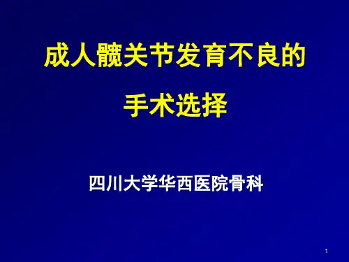成人髋关节发育不良的手术选择PPT课件