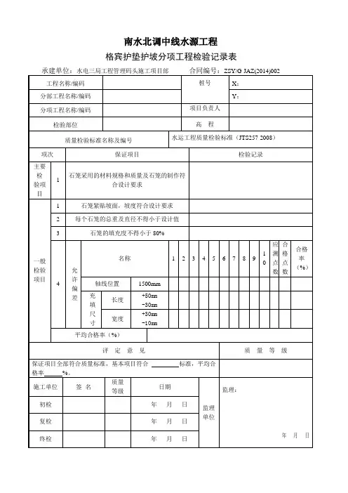 格宾表格