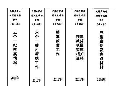 大档案盒正面、侧面标签模板(1)