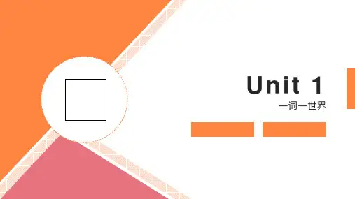 Unit1词源文化课件高中英语人教版(1)