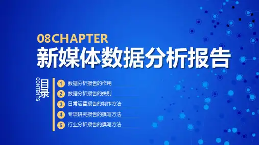 新媒体数据分析-8新媒体数据分析报告