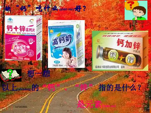 九年级化学上册 第三单元 课题3《元素》课件 