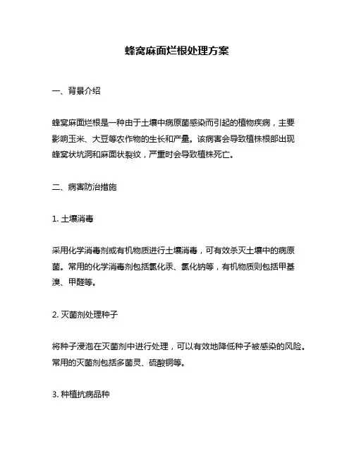 蜂窝麻面烂根处理方案
