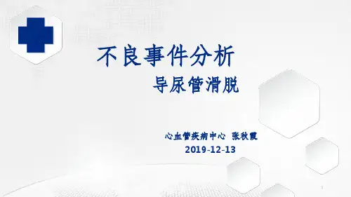 尿管滑脱不良事件分析PPT课件