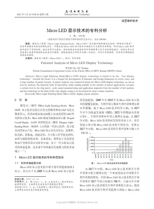 Micro_LED显示技术的专利分析
