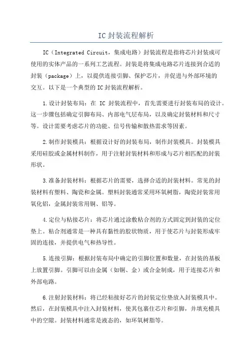 IC封装流程解析