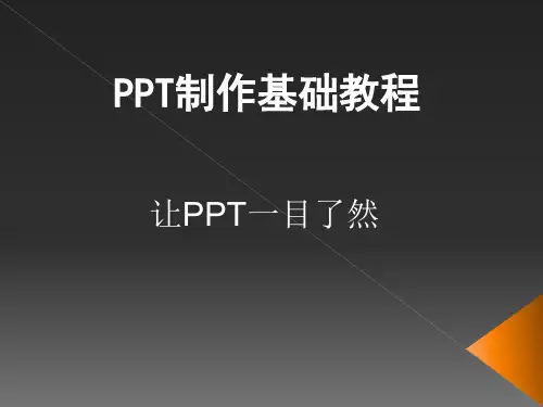 让PPT一目了然
