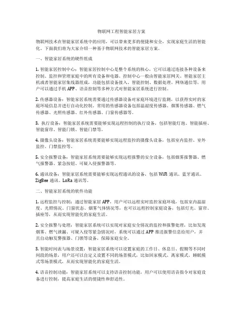 物联网工程智能家居方案