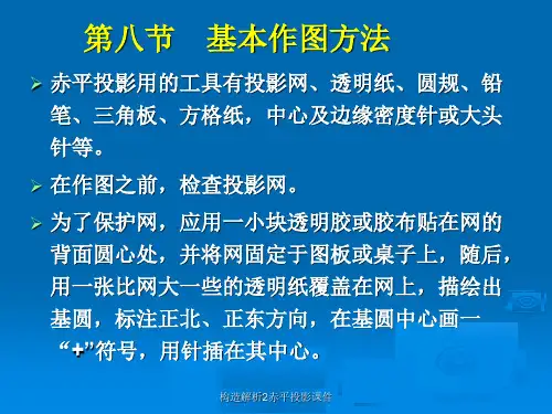 构造解析2赤平投影课件