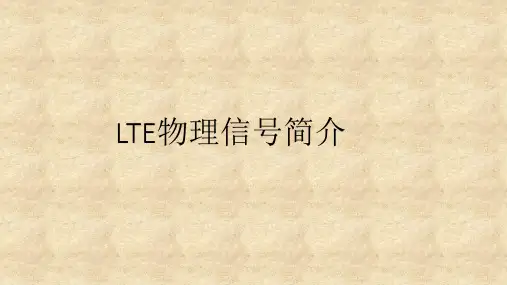 LTE物理信号