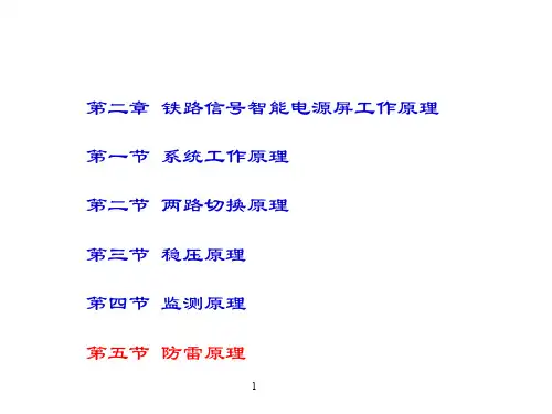 铁路信号智能电源屏课件5