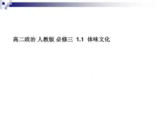 人教版必修三体味文化 课件 (29张)