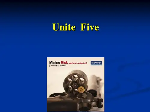 《安全工程专业英语》教学课件 unit5