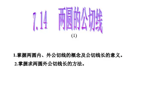 两圆的公切线()