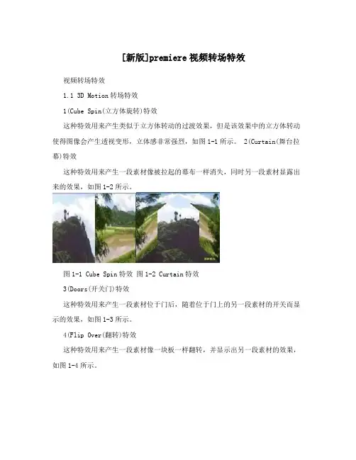 [新版]premiere视频转场特效