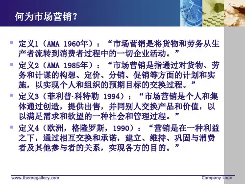 市场营销学1-概论