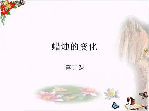 六年级科学上册蜡烛的变化精选教学PPT课件6青岛版