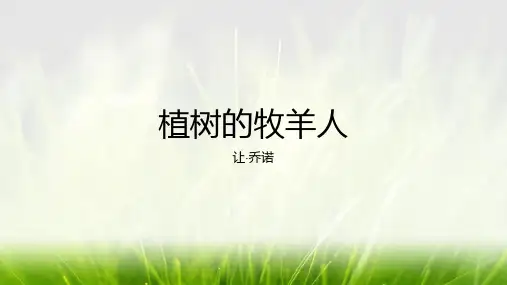 第13课《植树的牧羊人》课件(共28张)语文七年级上册