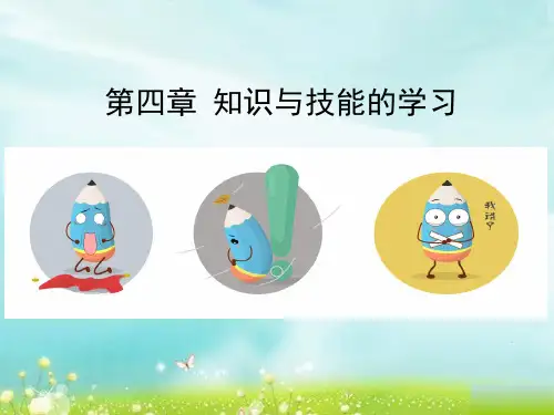 第四章知识与技能的学习ppt课件