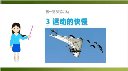 人教版《运动的快慢》优质课件1
