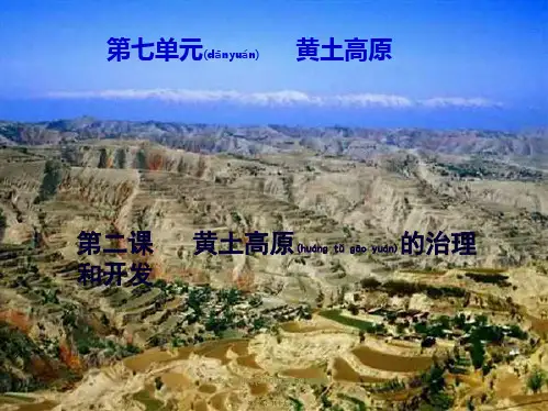 八年级地理下册《黄土高原的治理和开发》课件 商务星球
