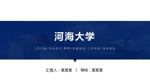 河海大学ppt