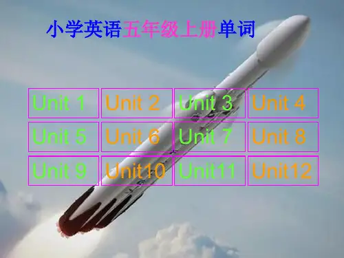 小学英语沪教版、深圳版五年级上册单词(含语音)